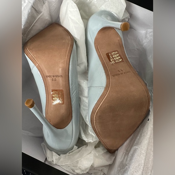 BCBGMAXAZRIA Women’s Nova Pump Crinkle Patent Blue - Picture 5 of 5